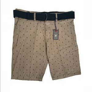 Brand New! Beverly Hills Polo Club Belted Shorts